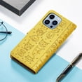 thumbnail image 5 of for iPhone 13 Pro Max (6.7 Inch) Cartoon Cute Wallet Case,Cat Dog Style Flip Phone Cover with ID Card Holder PU Leather Cases for iPhone 13 Pro Max MG Yellow, 5 of 7