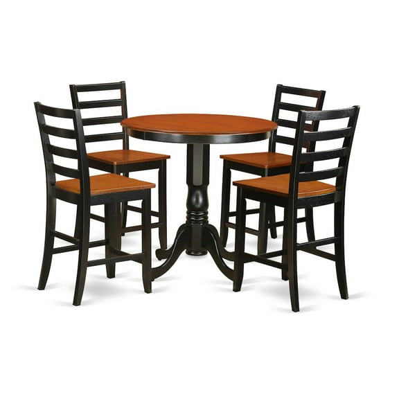 East West Furniture 5  Pc  counter  height  Dining  room  set-pub  Table  and  4  Dining  Chairs.