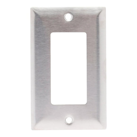 Placa Decorativa Leviton Acero Inoxidable 11.5X7X0.3 Cm