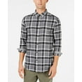 thumbnail image 2 of American Rag Mens Flannel Button Up Shirt, Black, Large, 2 of 5