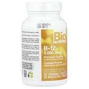 Bio Nutrition B12 Sublingual - 6000 mcg - 50 Tablets
