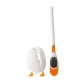 thumbnail image 4 of Juego de cepillo y soporte para inodoro, cepillo de limpieza ergonómico resistente con mango largo para baño, apartamento y dormitorio. Blanco, 4 of 9