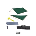 thumbnail image 4 of Toystoory Toldo de soporte para tienda de campaña, carpas de lona plegables multifunción, refugio solar a prueba de lluvia, fácil carpas Verde 3x3Conjunto de cortinas, 4 of 6