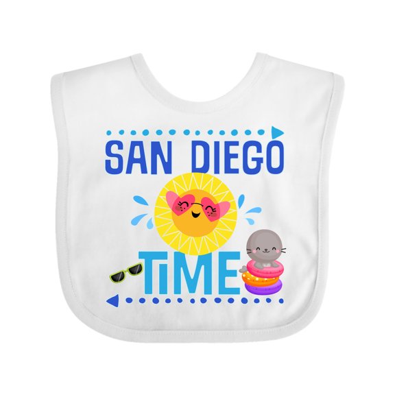 Inktastic San Diego Vacation Cute Beach Boys or Girls Baby Bib