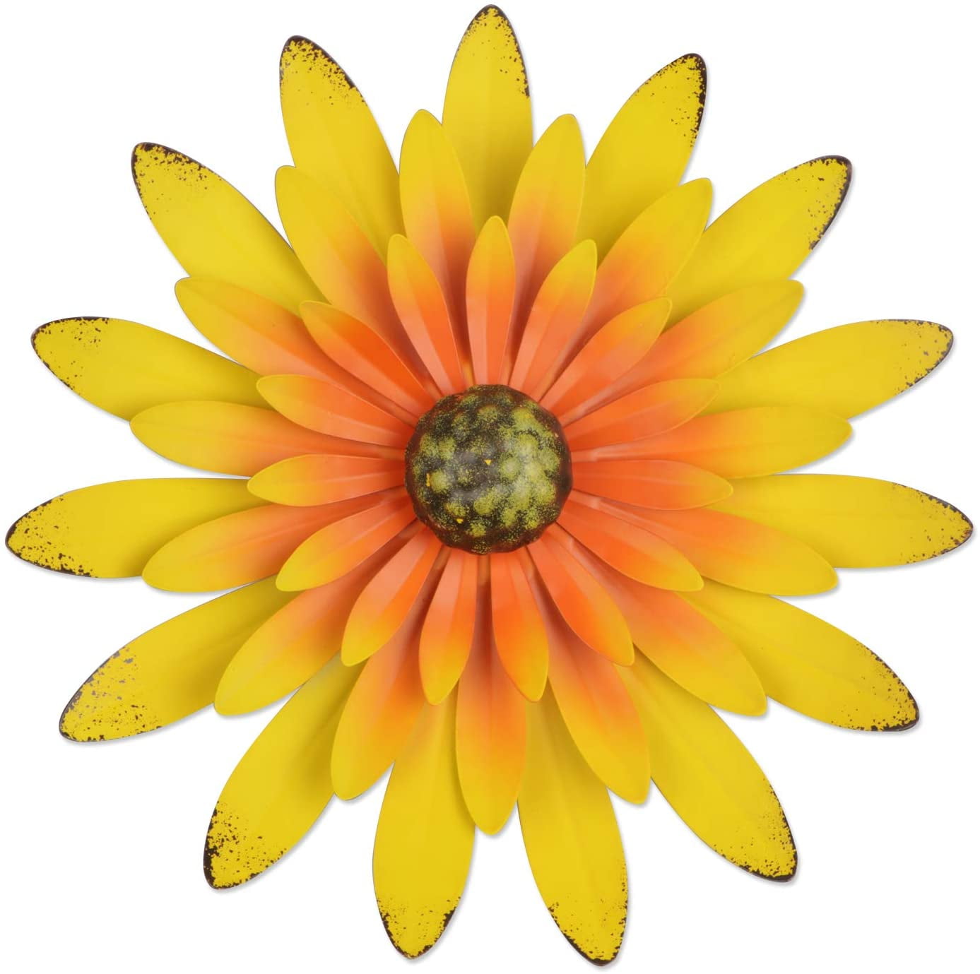 13" Metal Flower Wall Decor Multiple Layer Flower Wall Art Wall Art