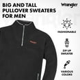 thumbnail image 3 of AIR-Fleece Quarter Zip Pullover Big and Tall u2013 Menu2019s Polar Fleece Jacket, 3 of 4