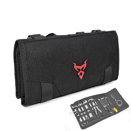 

Fovolat Motorcycle Tool Bag 1200d Waterproof Oxford Cloth Bag Motorcycle Multifunction Oxford Cloth Folding Wrench Tool Bag Multi-Purpose Storage Portable Case Organizer Holder Pocket realistic