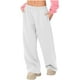 thumbnail image 2 of HongQid Women's Jogging Pants Sweatpants High Waist Sports Pants Casual Trousers Wide Leg Pants with Pockets, 2 of 8