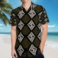 thumbnail image 5 of High Quality Hawaiian Shirts for Men Short Sleeve Aloha Beach Shirt Floral Summer Casual Button Down Shirts Blouses OV7BVI, 5 of 7