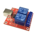 thumbnail image 3 of Módulo de licencia de Expansión de USB de 2 Canales con Protección de Rueda Libre de Diodo DYNWAVEMX Módulo de relé USB, 3 of 7