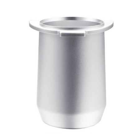 

Xewsqmlo Alloy Coffee Dosing Cup Powder Feeder Coffee Tamper Kitchen Tool (Silver)