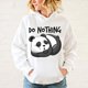 thumbnail image 3 of Sudadera con capucha unisex de moda con estampado de panda lindo que no hace nada, camisetas con capucha, ropa de calle, camisetas casuales, 3 of 5