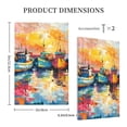 thumbnail image 3 of Daiia Colorful Fishing Boats Pattern Decorator Wall Plate Child Safe Outlet Cover, Switch and Outlet Covers,Size 1-Gang 5.0" x3.0" , Polycarbonate Thermoplastic-Style V, 3 of 6