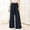 *Navy, variant on ClodeEU Wide Leg Dress Pants for Women, High Waist Trousers with Belt ,Flowy Loose Casual Trousers Navy,Womens Plus L