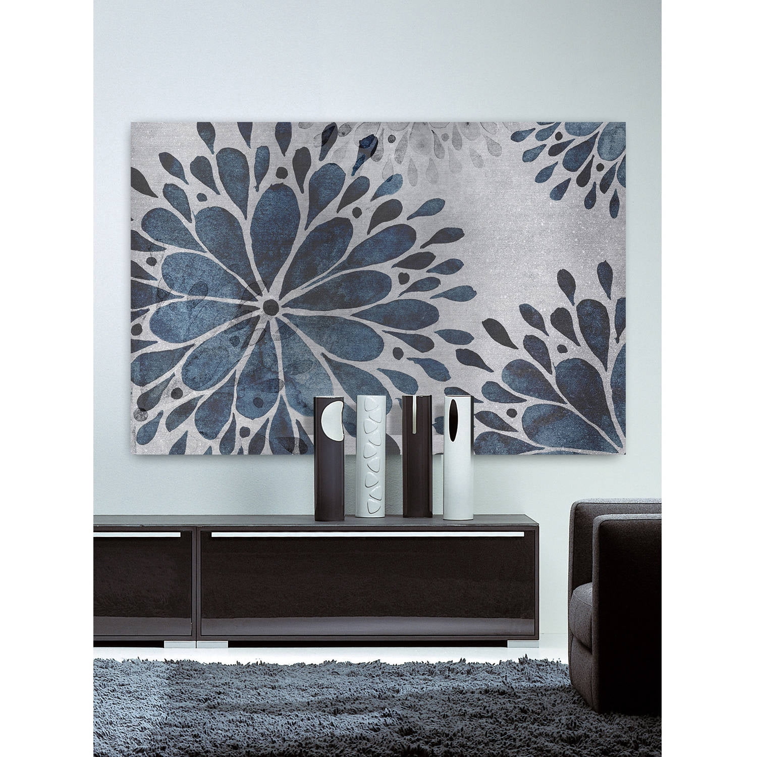 "Petal Splash" Painting Print on Wrapped Canvas