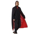thumbnail image 3 of Lkhaha Kids Reversible Red & Black Hooded Cape Party Festival Cloak Black 3-5 Years, 3 of 8