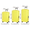 thumbnail image 2 of Unique Bargains Elastic Silk Travel Luggage Cover, Washable Protective Suitcase Protector Bag Yellow for 28 Inch Wheeled Suitcase, 2 of 5