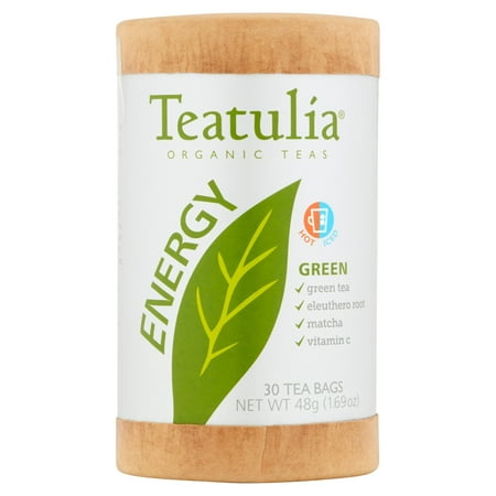 Teatulia énergie thés verts bio, 30 sachets de thé, 1,69 oz, 6 pack
