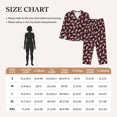 thumbnail image 4 of KLL Salamander Print Women's Long Sleeve Pajamas with Pants Sleepwear Loungewear 2 Set-Medium, 4 of 8