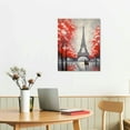 thumbnail image 2 of COMIO Red Paris Eiffel Tower Wall Artwork Black and Red Paris Posters Romantic Bathroom Wall Decoration Paris Canvas Print Paris Eiffel Tower Living Room Bedroom Poster, 2 of 4