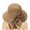 Khaki, variant on Women Kentucky Organza Derby Hat - Flower Bridal Wedding Tea Party Wide Brim Summer Sun Hats