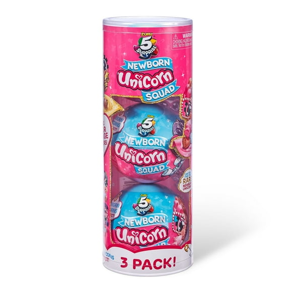 5 Surprise Unicorn Squad Series 4 Newborn Unicorn Mystery Collectible Capsule (3pk)