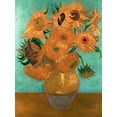 thumbnail image 2 of van Gogh, Vincent 19x24 White Modern Wood Framed Museum Art Print Titled -  Sunflowers, 2 of 4
