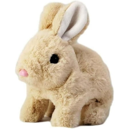 Soft Plush Toy - Realistic Plush Toy with Moving Mouth Walking Jumping and fun Sounds Perfect for Holiday Gifts