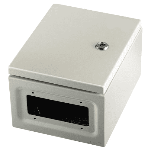 NEMA 4X Carbon Steel Enclosure 10 x 8 x 6'' Electrical Junction Box