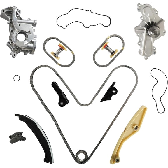 EcoBoost Timing Chain Kit & Water Pump & Oil Pump for 2011-2019 Ford Edge Explorer Flex, Lincoln MKS MKT 3.5L V6