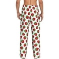 thumbnail image 3 of Xecao Hand Drawn Strawberry Men's Straight Lounge Pajama Pants: The Ultimate in Comfortable Sleepwear, 3 of 9