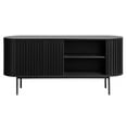 thumbnail image 5 of Unique Furniture Contemporary Sliding Doors Sideboard with Black Oak, 5 of 12