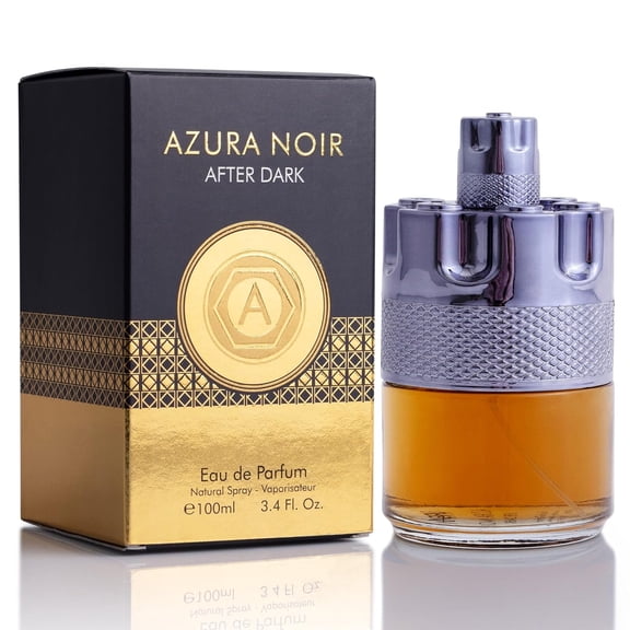 Azura Noir After Dark for Men 3.4oz – Woody Spicy Cologne with Citrus & Cinnamon – Long-Lasting Scent