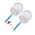 thumbnail image 3 of 1 Set Badminton Rackets Kids Badminton Training Tool Outdoor Sports Playing Toy Set with Three Balls (Blue), 3 of 8