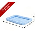 thumbnail image 2 of QuietTime Pet Bed & Dog Crate Mat, Powder Blue, 24", 2 of 4