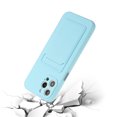 thumbnail image 5 of Case for iPhone 16 Pro Card Holder Slot Cover Wallet, Slim Lightweight Flexible TPU/Gel/Rubber Soft Skin Silicone Shockproof Anti-Scratch Protective Phone Case for iPhone 16 Pro, Lightblue, 5 of 5
