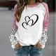 thumbnail image 3 of Gibobby Sudaderas con cremallera Sudadera casual de manga larga con cuello redondo y estampado de amor del día de San Valentín para mujer (estilo 3)(Negro, XXL), 3 of 4
