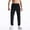 Black, variant on Summer Mens Pants,Mens Casual Pants Full Length Pants for Men Solid Color Ribbed Texture Elastic Waist Straight Leg Soft Leisure Daily Pants