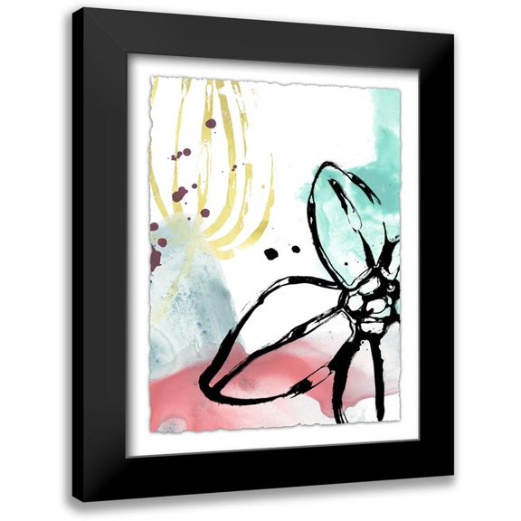Vess, June Erica 12x14 Black Modern Framed Museum Art Print Titled - Tropical Moderne VIII