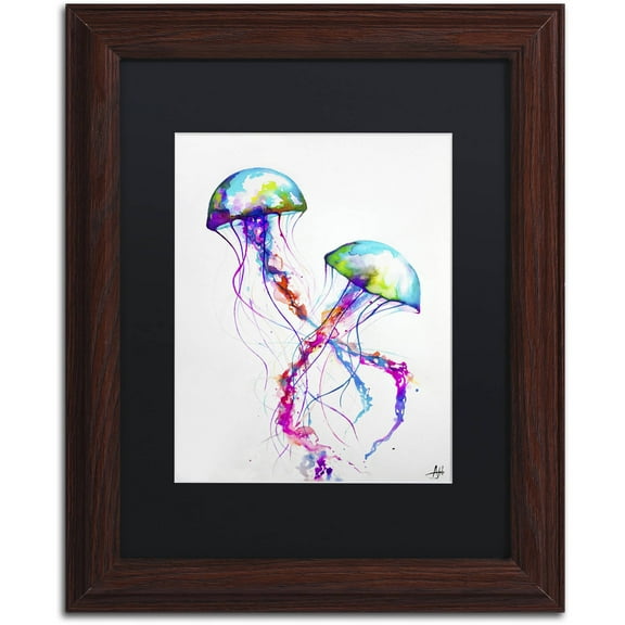 Trademark Fine Art 'Narasumas' Canvas Art by Marc Allante, Black Matte, Wood Frame