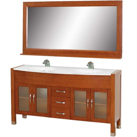 Wyndham Collection Daytona 63 Double Bathroom Vanity In Cherry