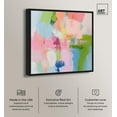 thumbnail image 2 of Dynamic Brushwork Canvas Modern Colorful Print by Art Remedy, Black Frame, 40" x 40", 2 of 7