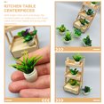 thumbnail image 2 of COOPHYA 8pcs Realistic Mini Plants Assorted Color Small Greenery Decor for Table Decorations, 2 of 7