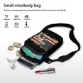 thumbnail image 7 of HELLHERO Zipper Crossbody Bags Unisex Wolf American Flag Design Polyester Outdoor Travel 4.33x1.97x7.09 with Adjustable Strap, 7 of 7