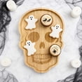 thumbnail image 6 of LNOGEUPG Natural Bamboo Tombstone Shaped Charcuterie Board, Food Grade Wooden Food Serving Platter Tray for Halloween Pastry Dessert Snack Party Spooky Home Table Decor, 6 of 6