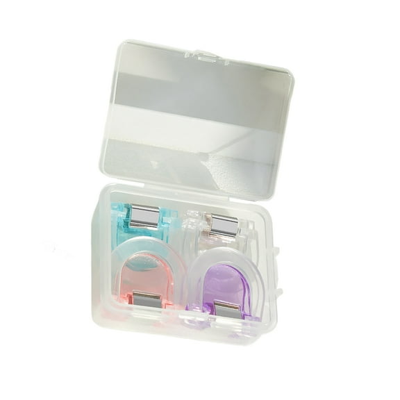 KCAHPAN Horseshoe Shape Paper Clip for Kitchen Office 28x28mm Clear Colored File Clip