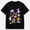 Black-11, variant on Women's Colorful Pumpkin Graphic T-Shirt, Cute Fall Pumpkin Shirt