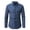 Navy, variant on Men's Casual British Style Business Fitted Long Sleeve Shirt for Daily Leisure and Streetwear Versatile Semi Formal Top with Classic Collar and Button Closure Suitable All Seasons
