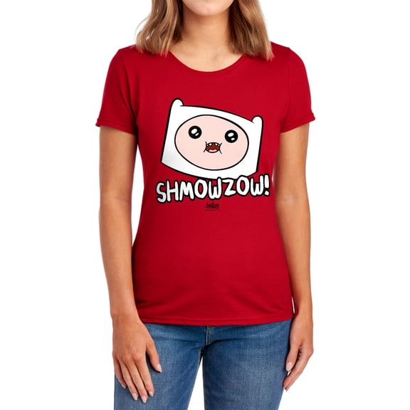 Adventure Time Shmowzow Women's T Shirt, Red, Medium