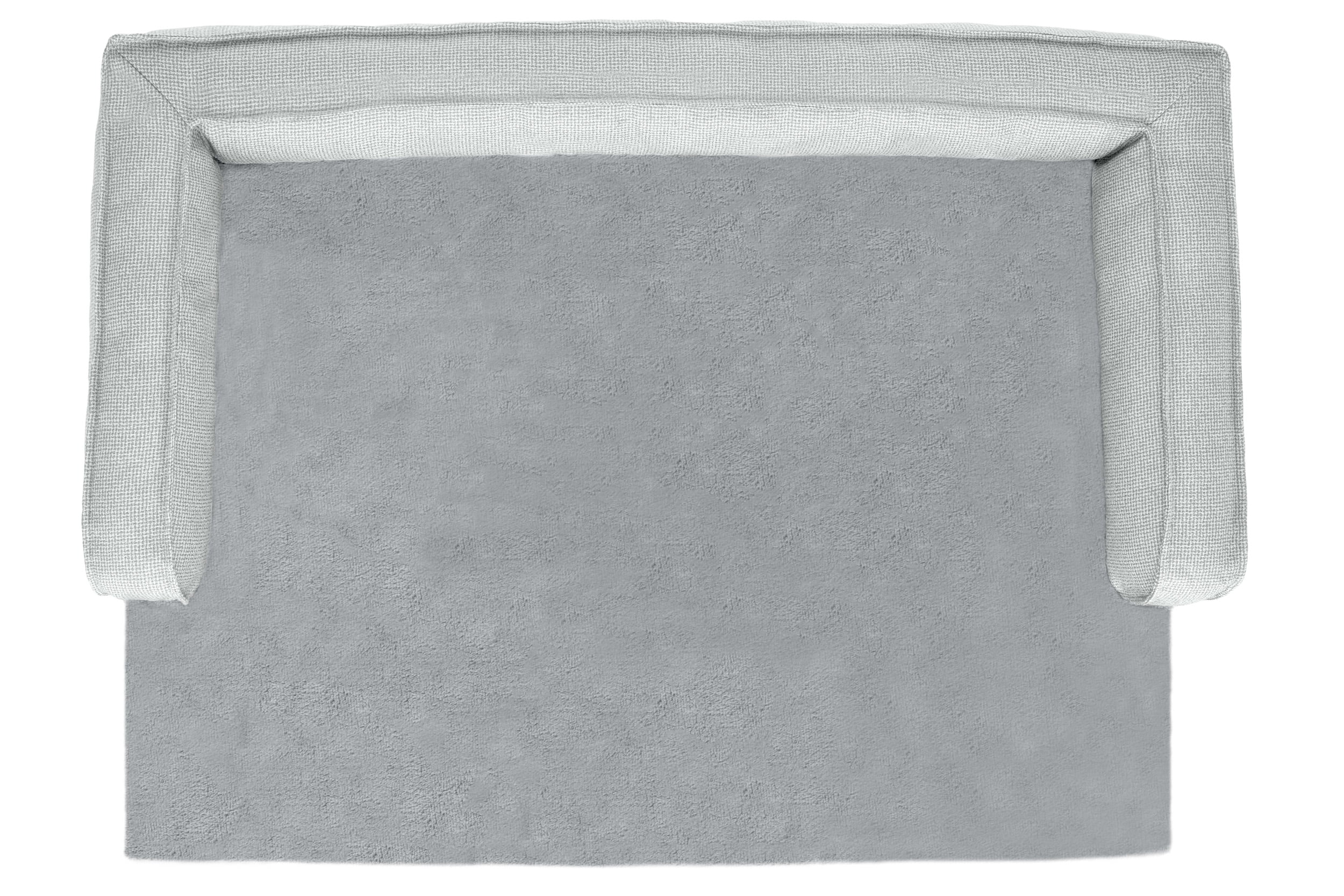 FurHaven Pet Products Plush & Decor Check Comfy Couch Orthopedic Pet Bed for Dogs & Cats - Gray, Jumbo